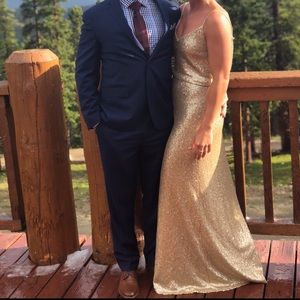 Jenny yoo gold dress